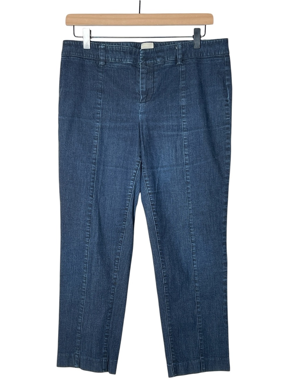 Ecru Blue Denim Jeans - skinny leg size 10 B110